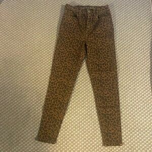 Leopard Print American Eagle Skinny Jeans 🐆